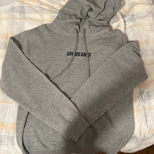 grey hoodie